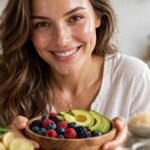 Indian glutathione-rich foods for glowing skin: spinach palak dal, avocado dahi dip, haldi garlic, papaya bowl, cabbage broccoli. Master antioxidant fights oxidative stress, detox.