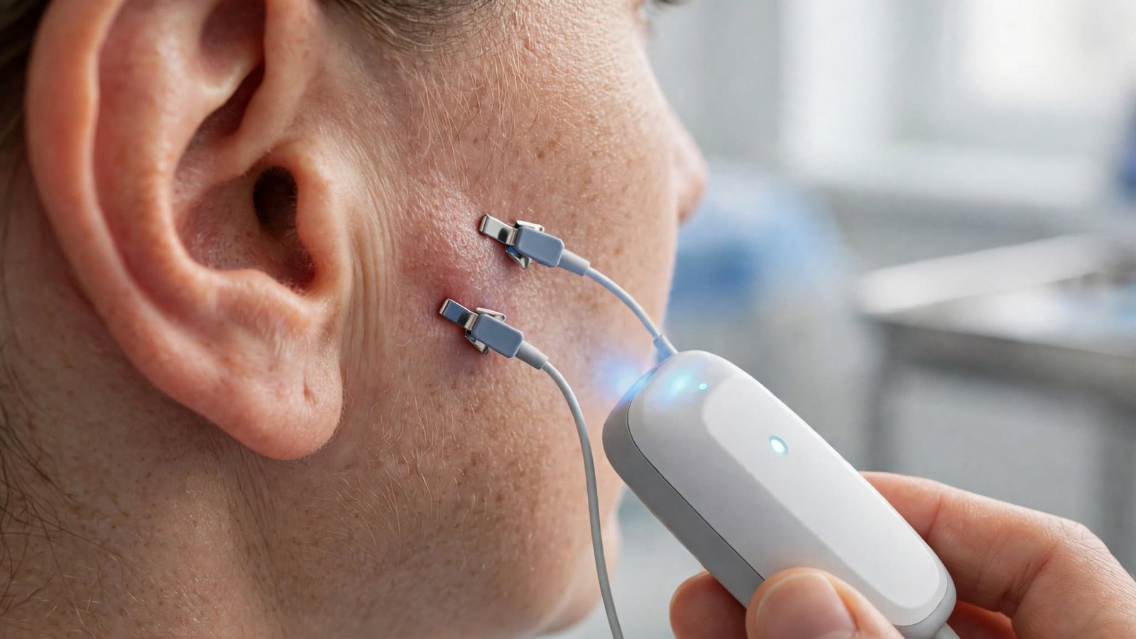 Small device gently stimulating nerves through ear could offer new way tackle stubborn high blood pressure effectively safely rapidly significantly consistently effectively actively.