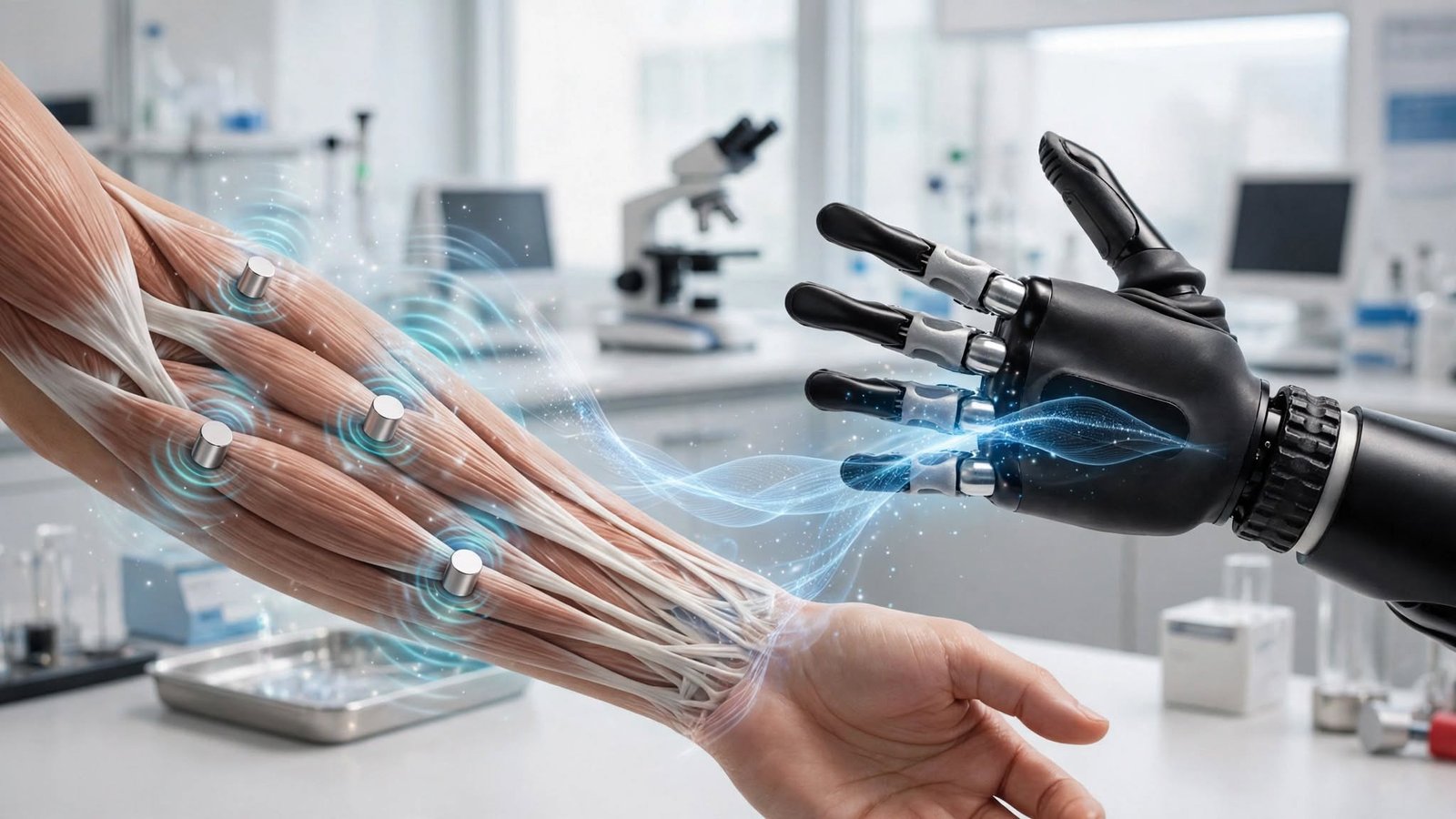 Tiny magnets implanted in muscles are helping prosthetic hand feel like it is opening closing naturally restoring kinesthesia sensation intuitively rapidly significantly consistently.
