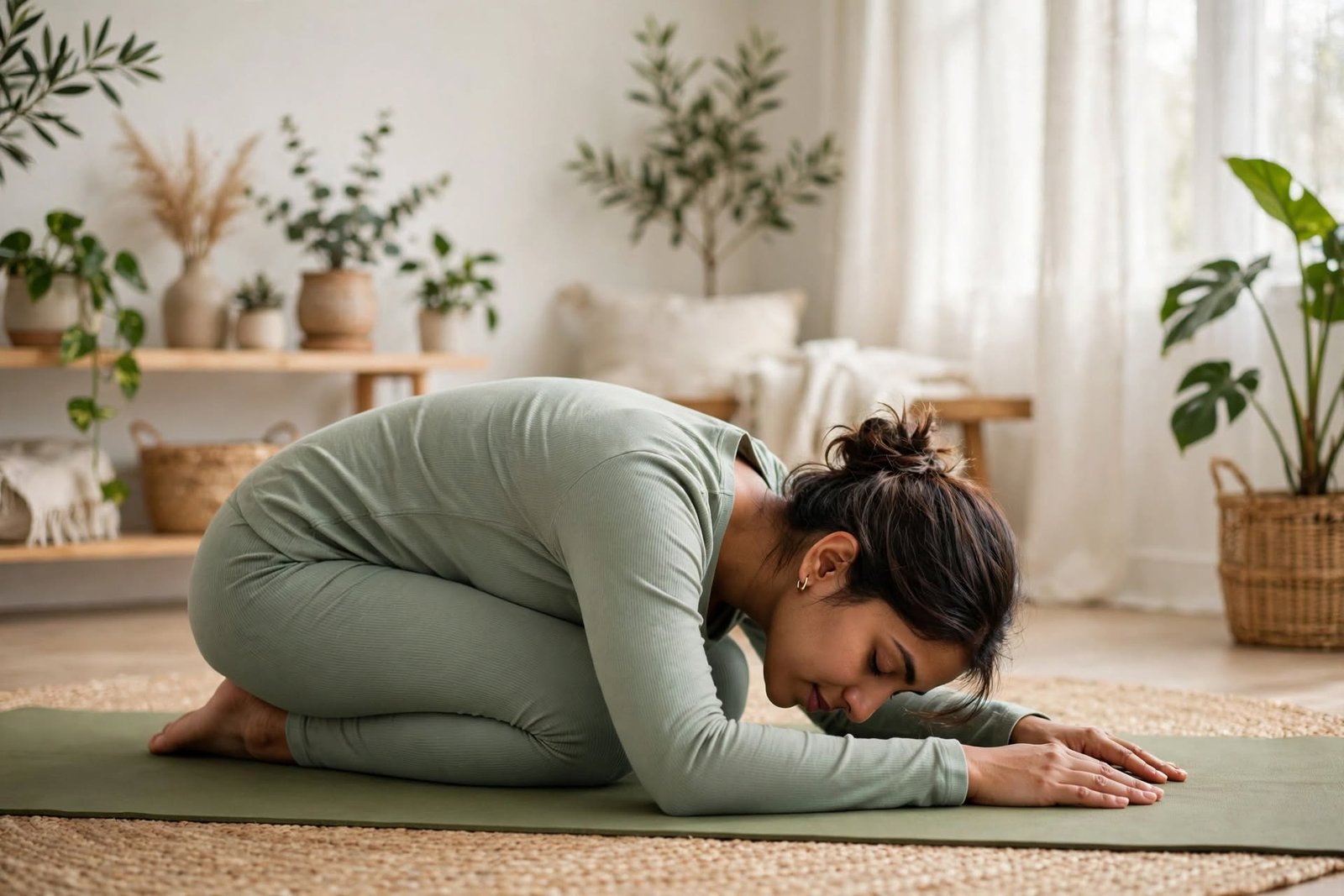 Discover 7 safe, expert-approved postnatal yoga asanas for new mothers to restore core strength, relieve back pain, and improve sleep naturally.